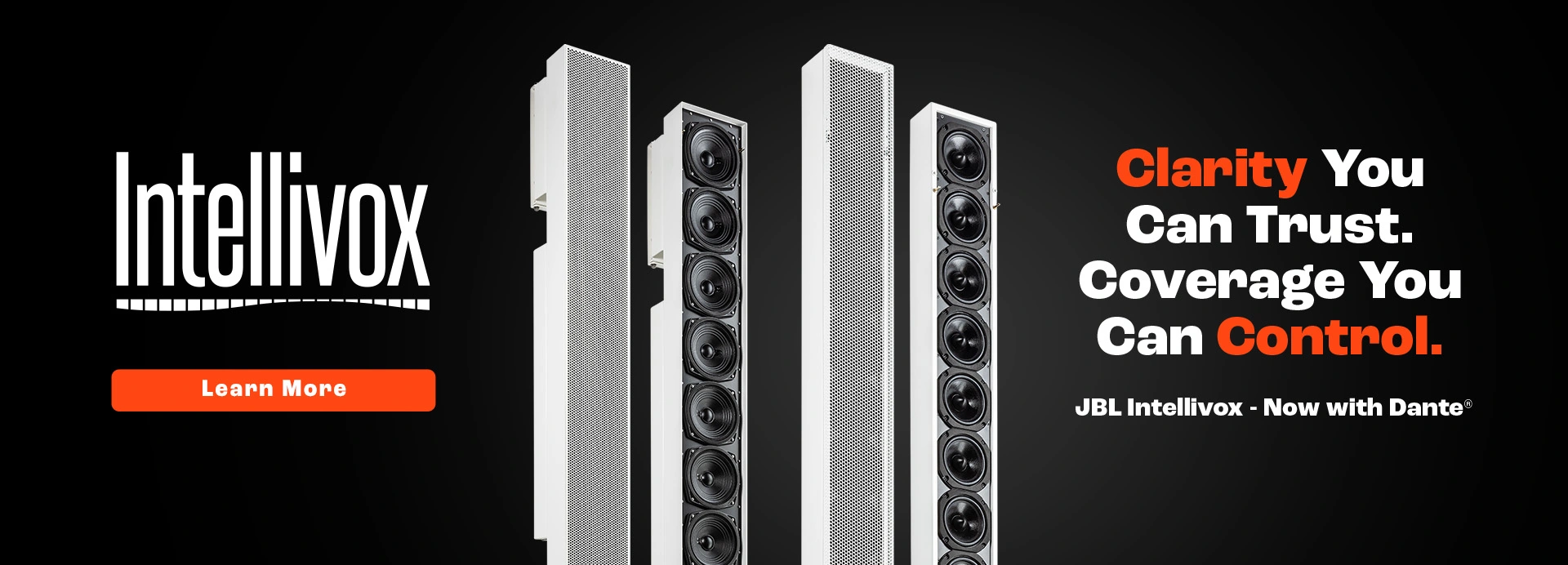 Intellivox Active Digital Beam Shaping Column Loudspeakers