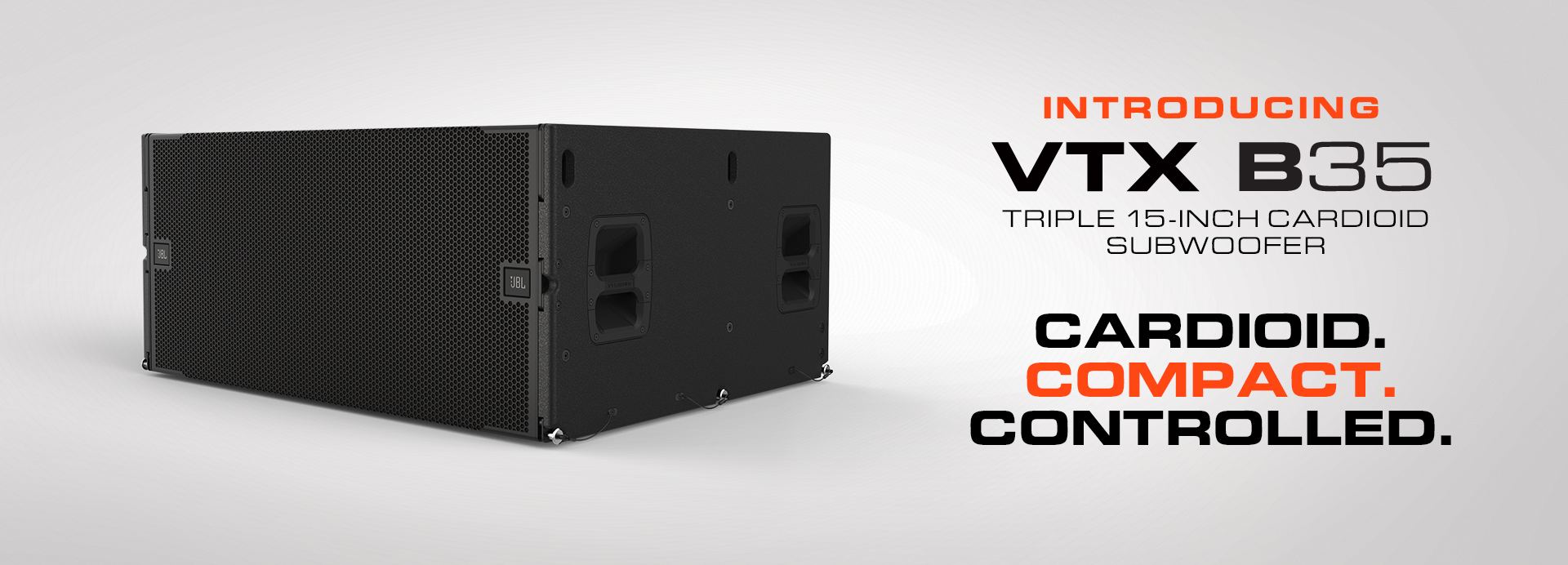 JBL Professional、VTXシリーズにB35カーディオイドサブウーファーを
