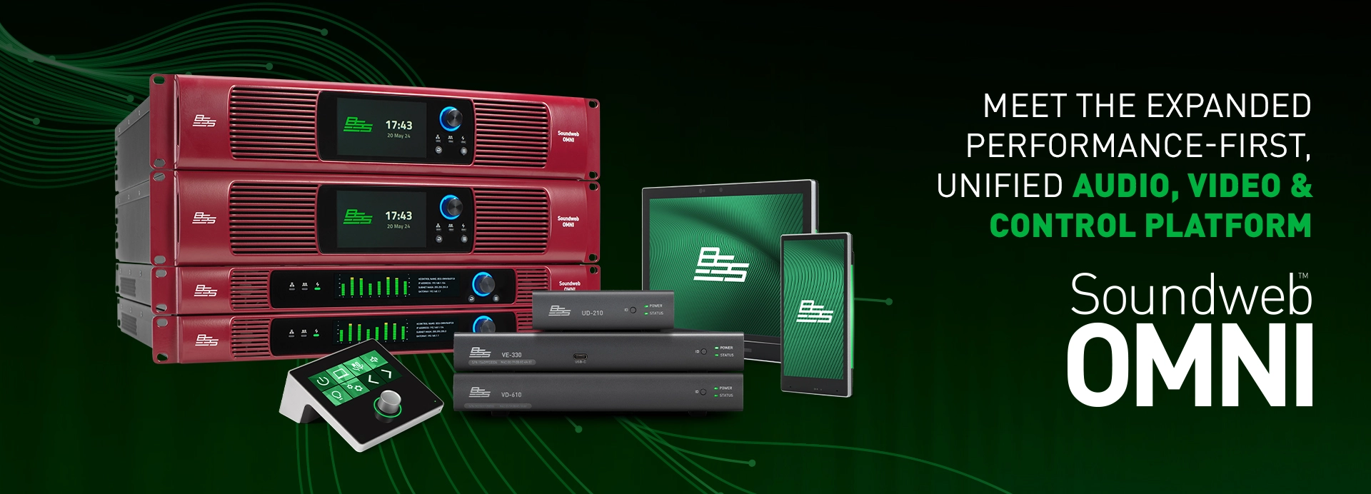 סדרות BSS Soundweb OMNI 600, 300 ו-200 יציגו דבוצן בתערוכת InfoComm 2026