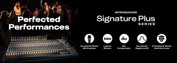 Soundcraft Introduces Signature Plus Series  Analog Connected Mixing Consoles