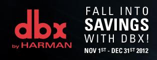 HARMAN Professional launches 'Fall into Big Savings' Promotion nationwide in the US on November 1, 2012