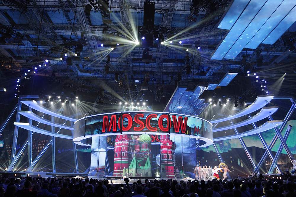 Spectacular Martin LC Series™ LED Backdrop for Eurovision 2009
