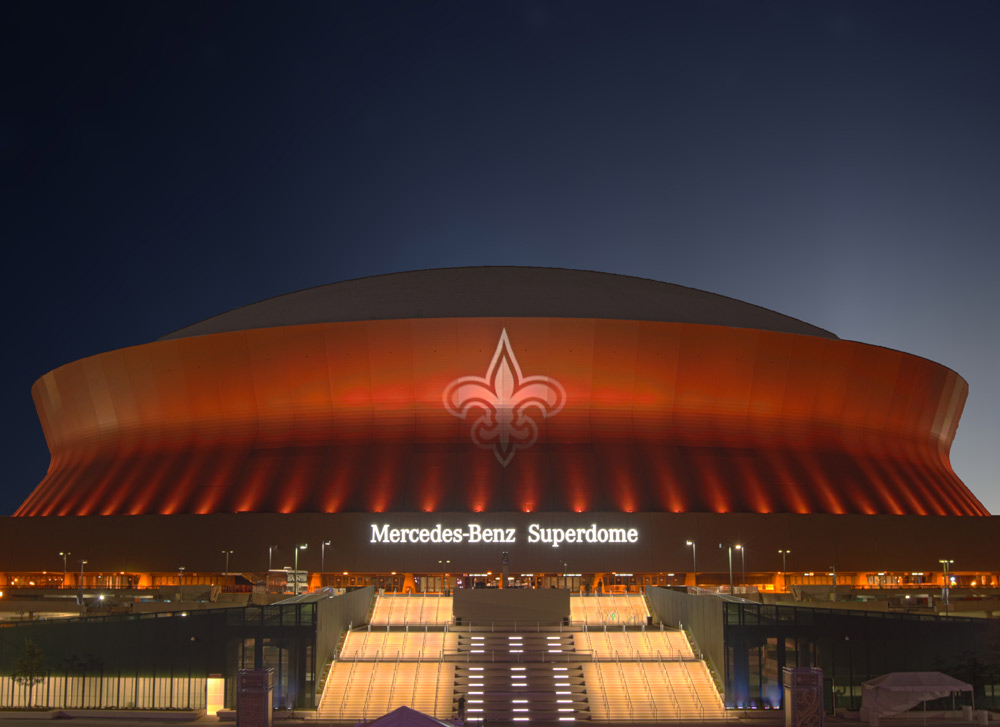 Solomon Group, Martin Professional Light Up the Superdome and New Orleans Skyline