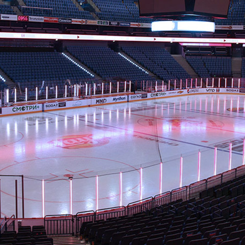 VC-Strips integrated at Finnish Hartwall Arena’s ice hockey rink