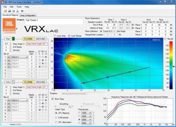 JBL Professional Introduces VRX Line Array Calculator at Winter NAMM 2014