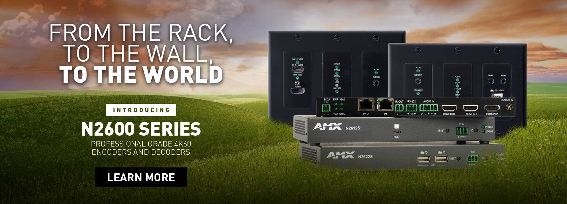 AMX by HARMAN Introduces SVSI N2600 Series 4K60 4:4:4 Encoders and Decoders  | AMX Audio Video Control Systems | English