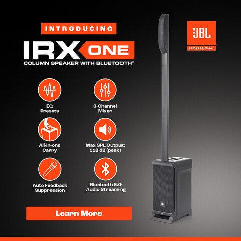 JBL Professional Introduces IRX ONE All-in-One Column PA 