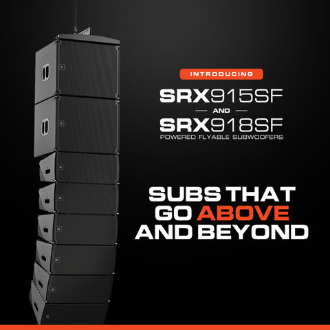 JBL Professional Introduces Flyable Subwoofers & Expanded Accessories for SRX900 Series Powered Systems