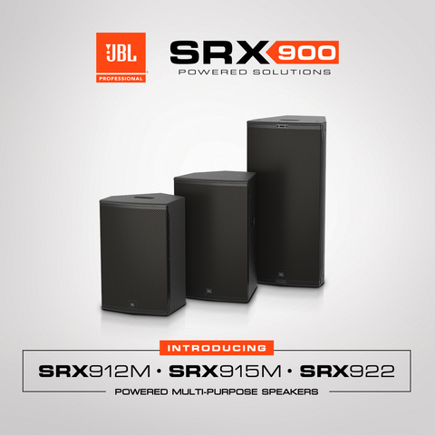 JBL Professional Amplia la Serie SRX900 di Sistemi Amplificati con Nuovi Altoparlanti a Sorgente Puntiforme e Accessori