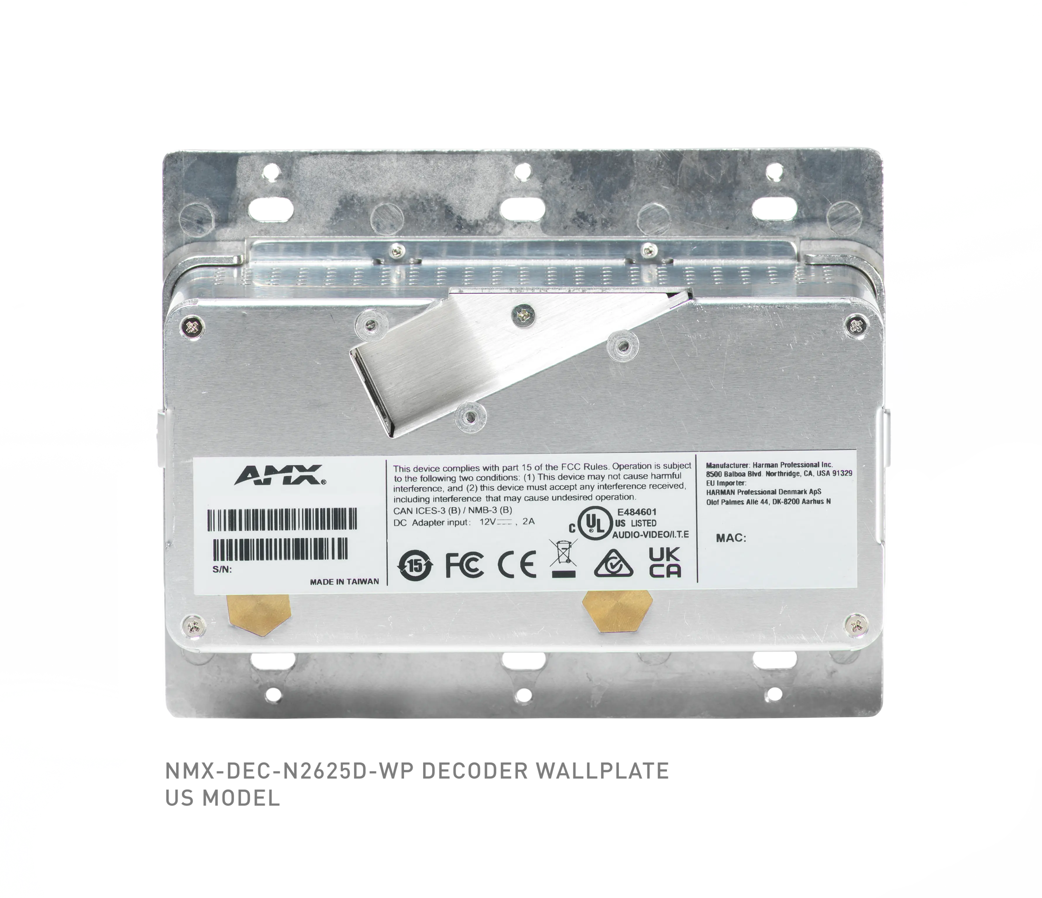 NMX-DEC-N2625D-WP | AMX Audio Video Control Systems | English (US)