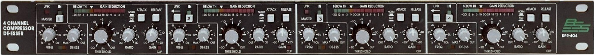 0326-N6-062 BSS DPR-404 4Channel Compressor De-Esser 0326-N6-062 BSS DPR-404 4Channel Compressor De-Esser