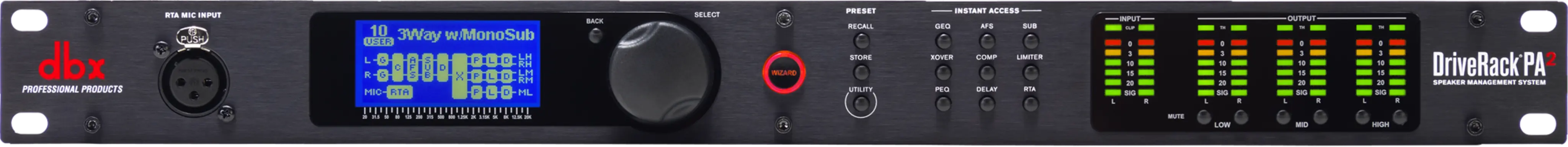 DriveRack PA2 | dbx Professional Audio | Português