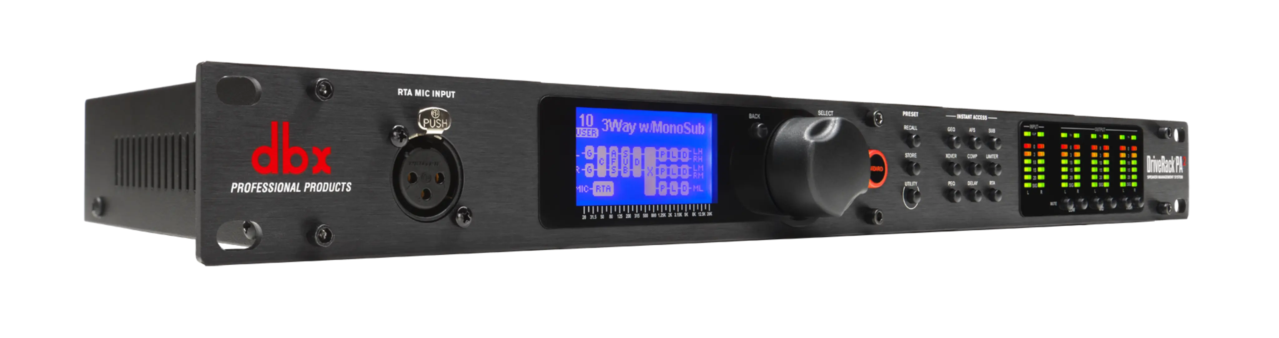 dbx Dack PA2 スピーカープロセッサーDBXPA2-V-JA DriveRack PA2 | dbx Professional Audio | Português