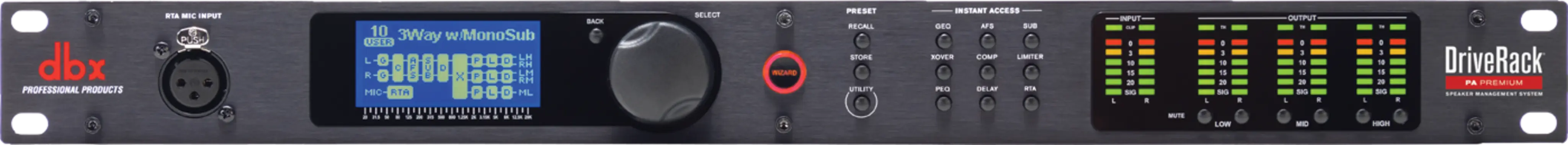DriveRack Premium | dbx Professional Audio | English (US)