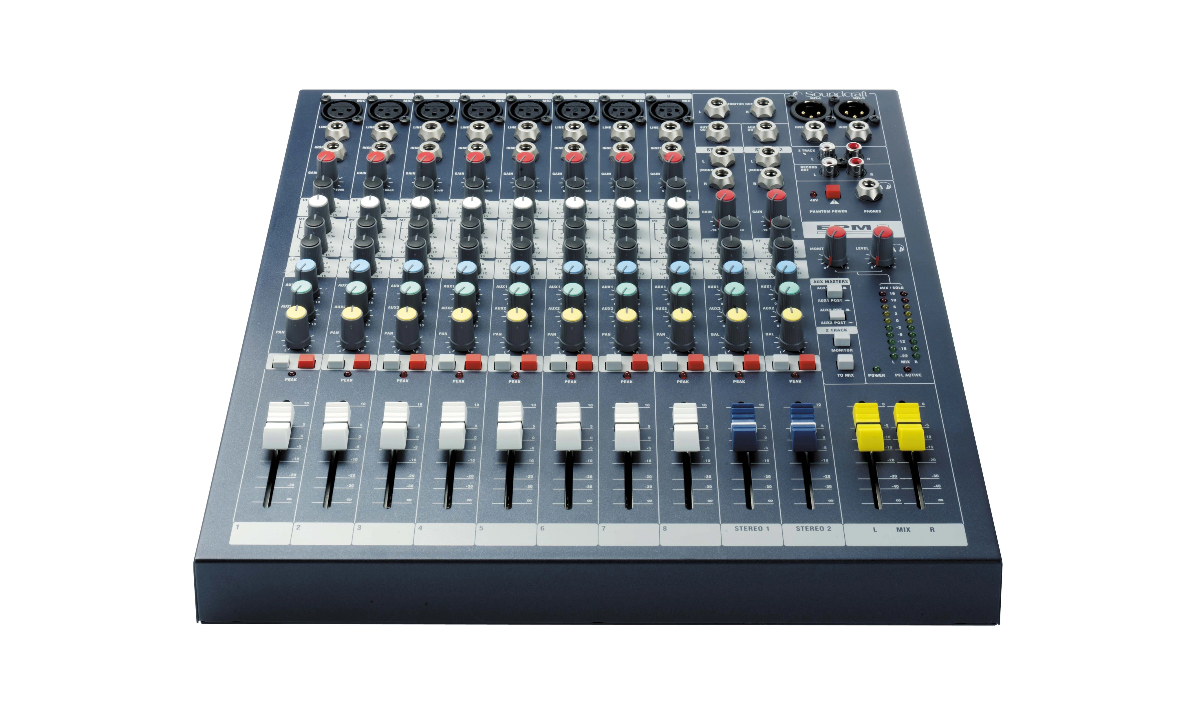 Soundcraft EPM8 高性能8チャンネル オーディオミキサー 8ch EPM8 | Soundcraft - Professional Audio Mixers | 日本語 (Japanese)