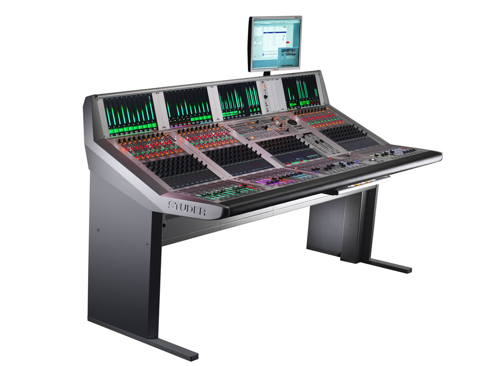Vista 9 Studer Professional Mixing Consoles Vista 9 Angle View 2 Wht 1000 Tiny Square