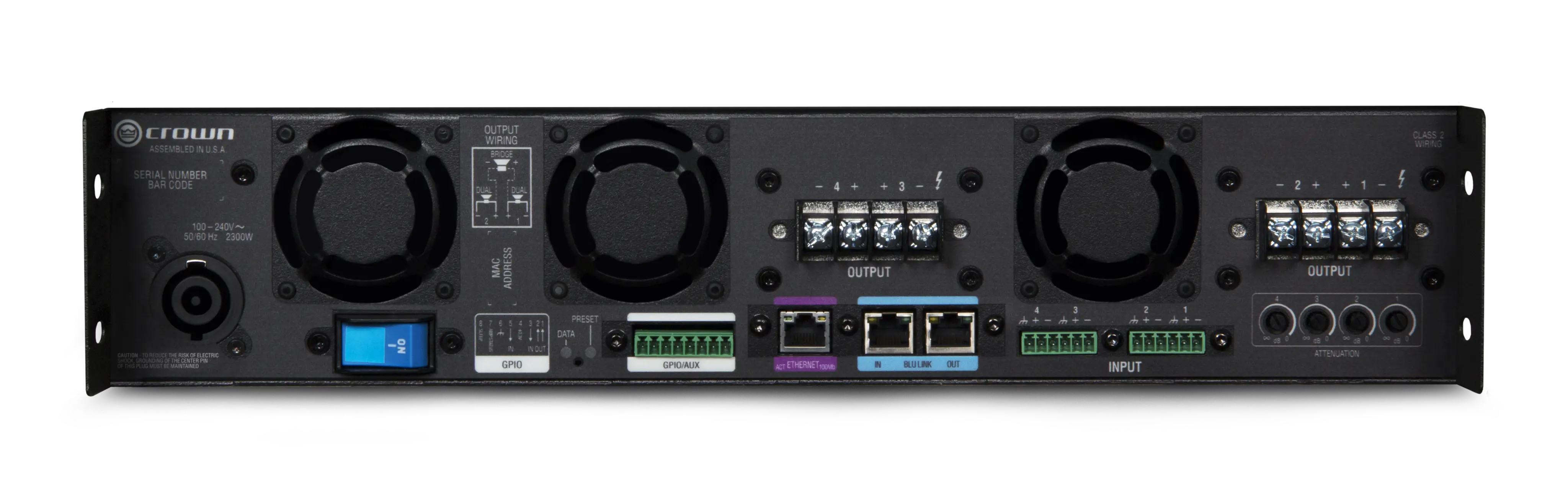 格安スタート】CROWN パワーアンプ DCi 4|2400N クラウン Amcron
