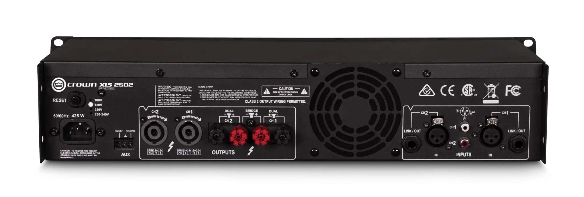 高評価なギフト 2502 XLS | English | Amplifiers Power Professional - Audio Crown Amplifier