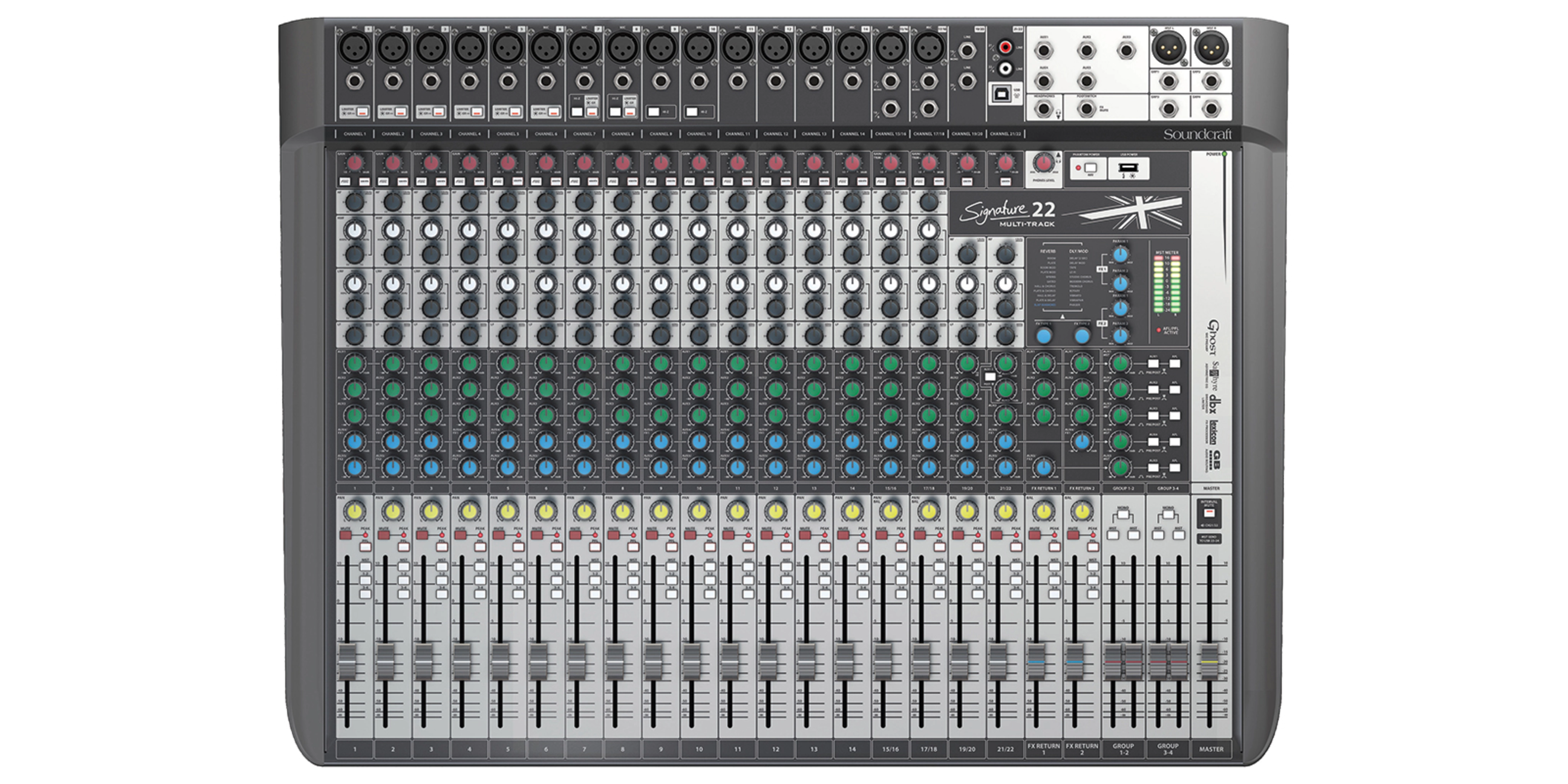 Signature 22 MTK | Soundcraft - Professional Audio Mixers | Español