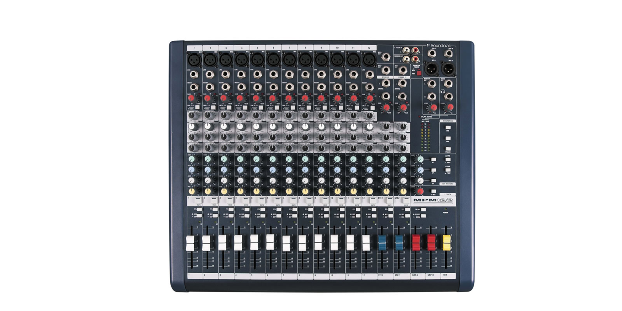Soundcraft MPM12/2 高音質アナログミキサー 3バンドEQ搭載 楽器