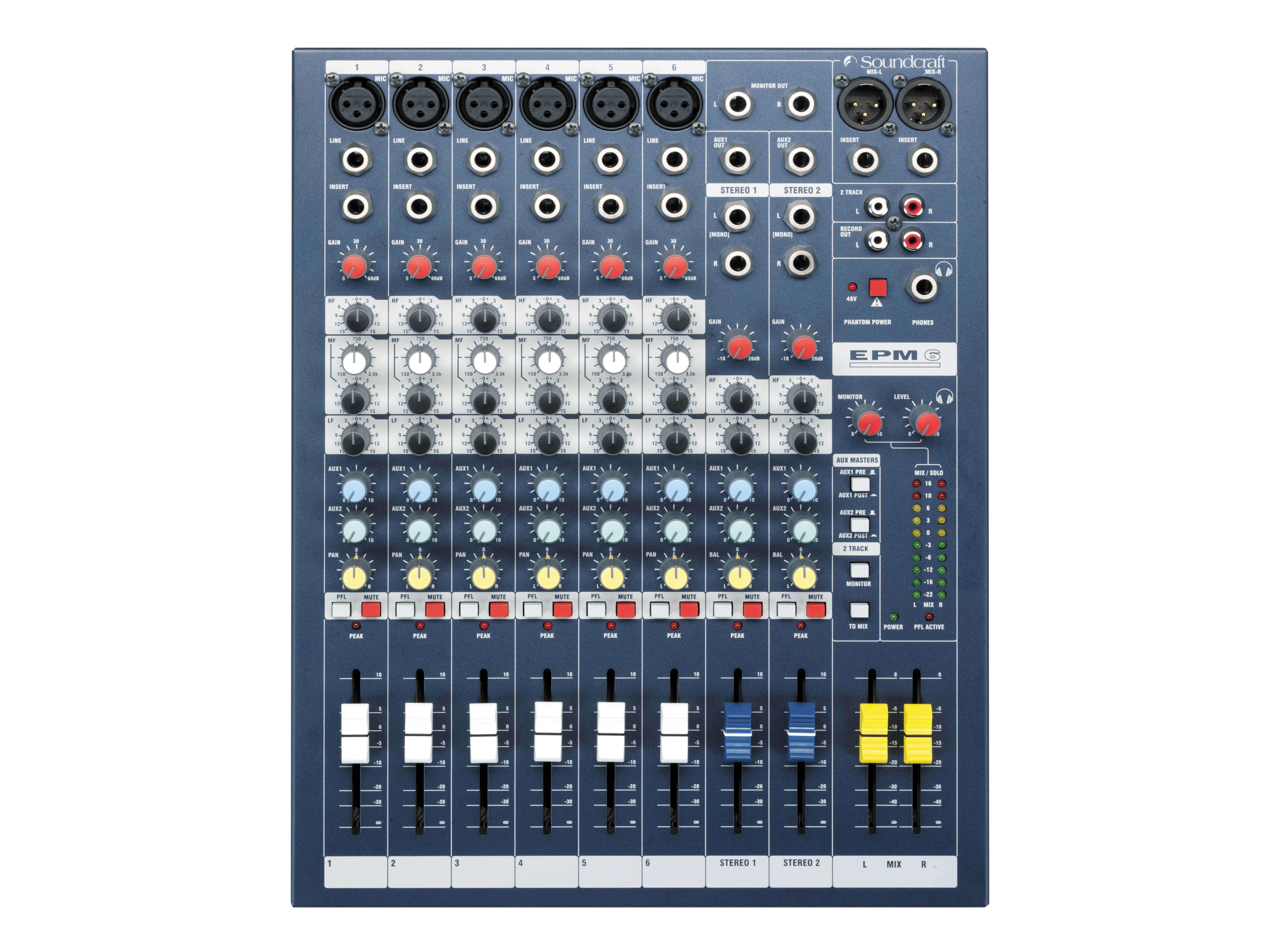 Mini Stereo 6 Channel Mixer, Mixer Audio Professional, Multi-channel Mixer