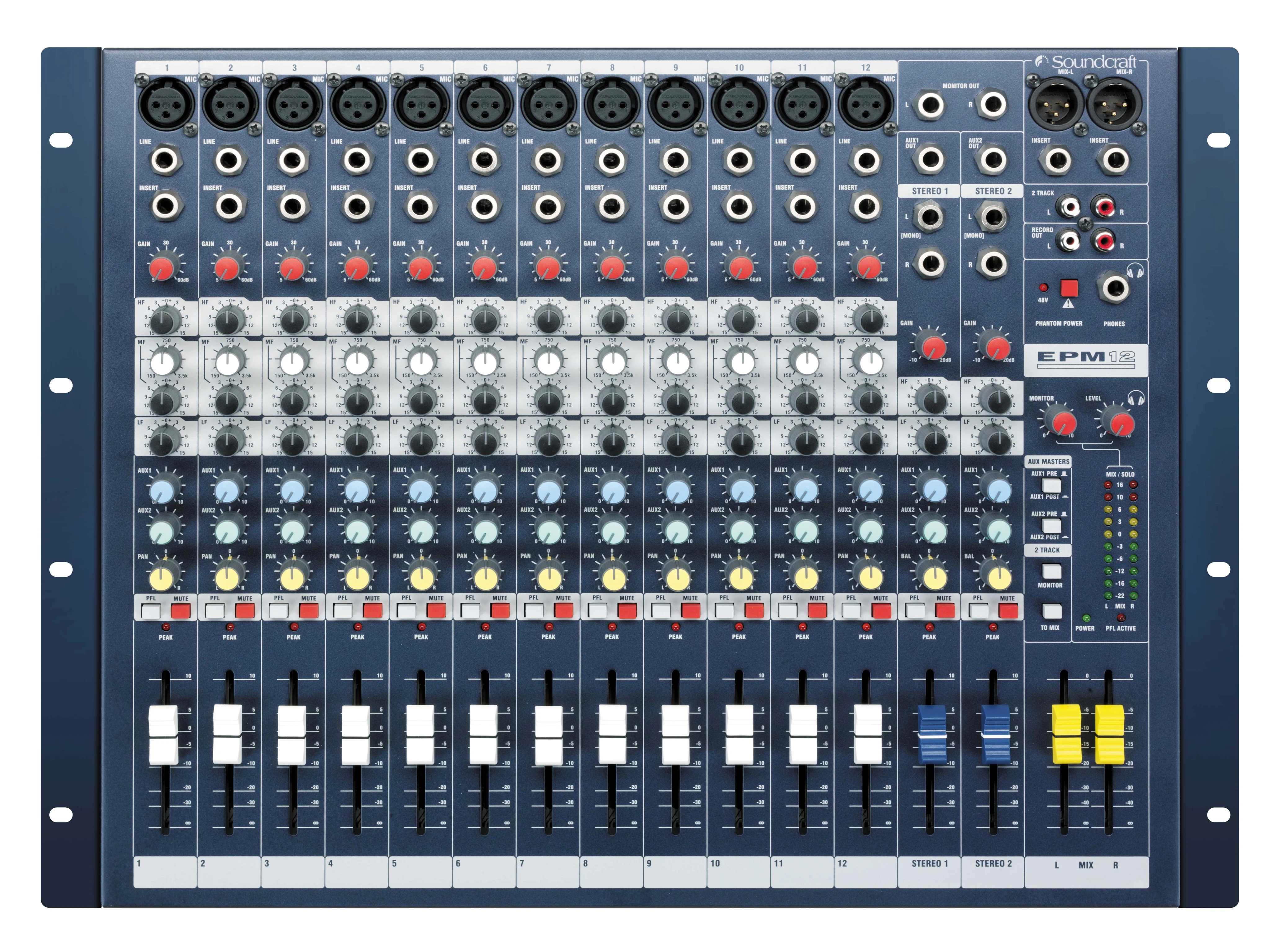 配信機器・PA機器・レコーディング機器 Soundcraft EPM12 EPM12 | Soundcraft - Professional Audio Mixers | English (US)