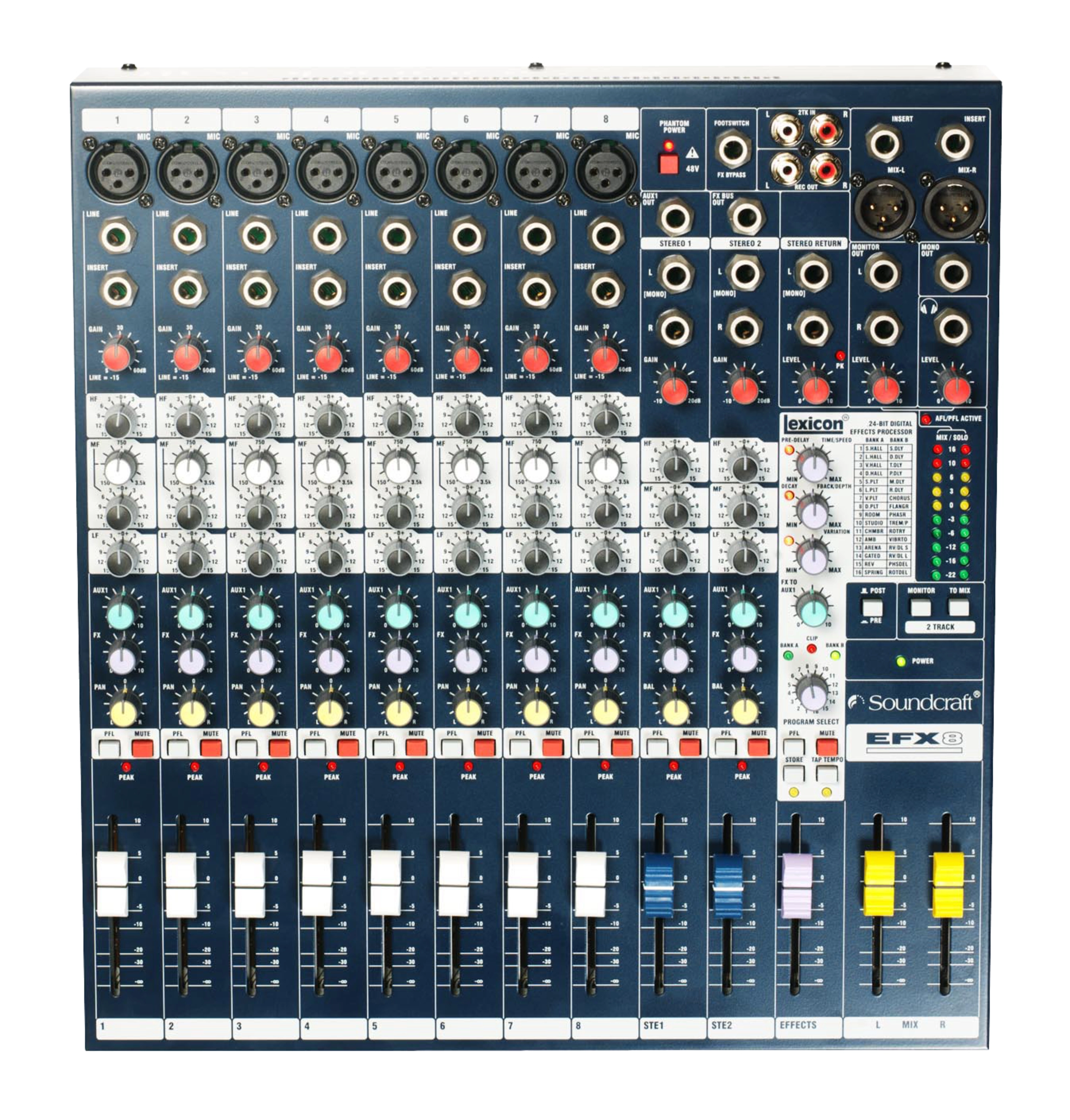 Soundcraft EFX8 高性能8チャンネル・コンパクトミキサー EFX8 | Soundcraft - Professional Audio Mixers | English (US)