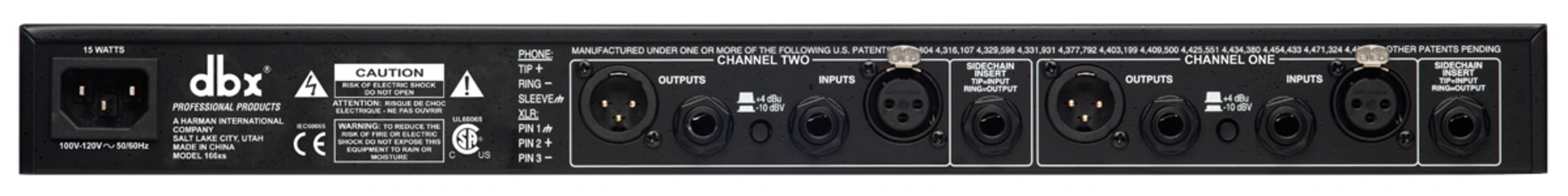166xs | dbx Professional Audio | English (US)