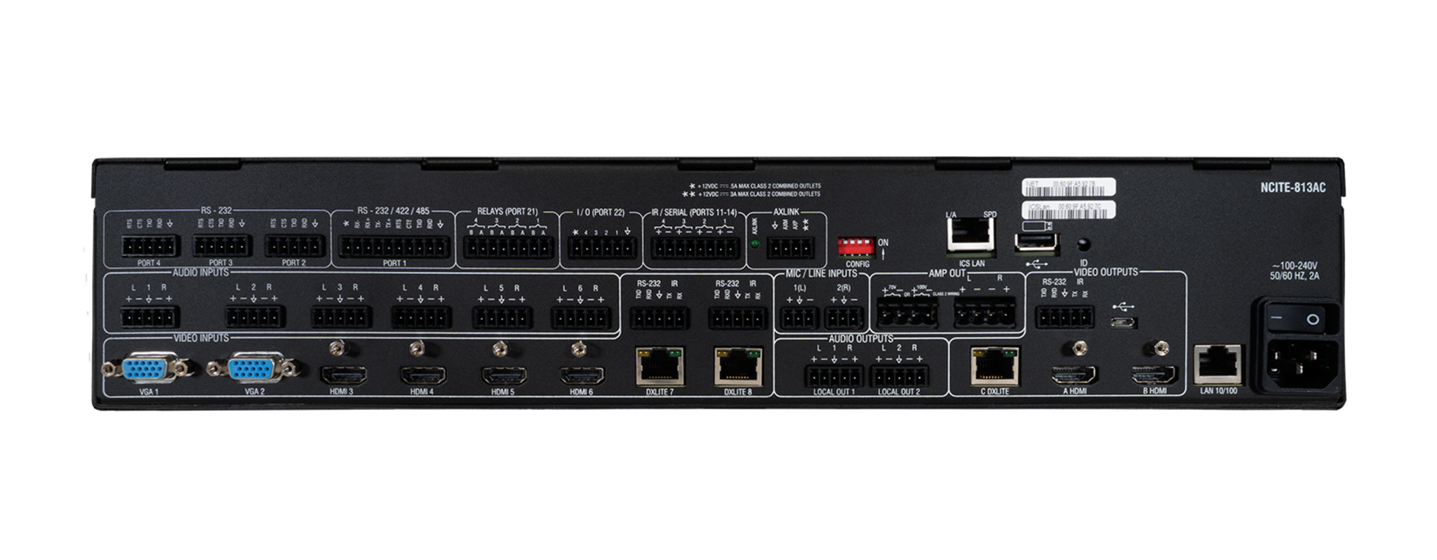 NCITE-813AC | AMX Audio Video Control Systems | English