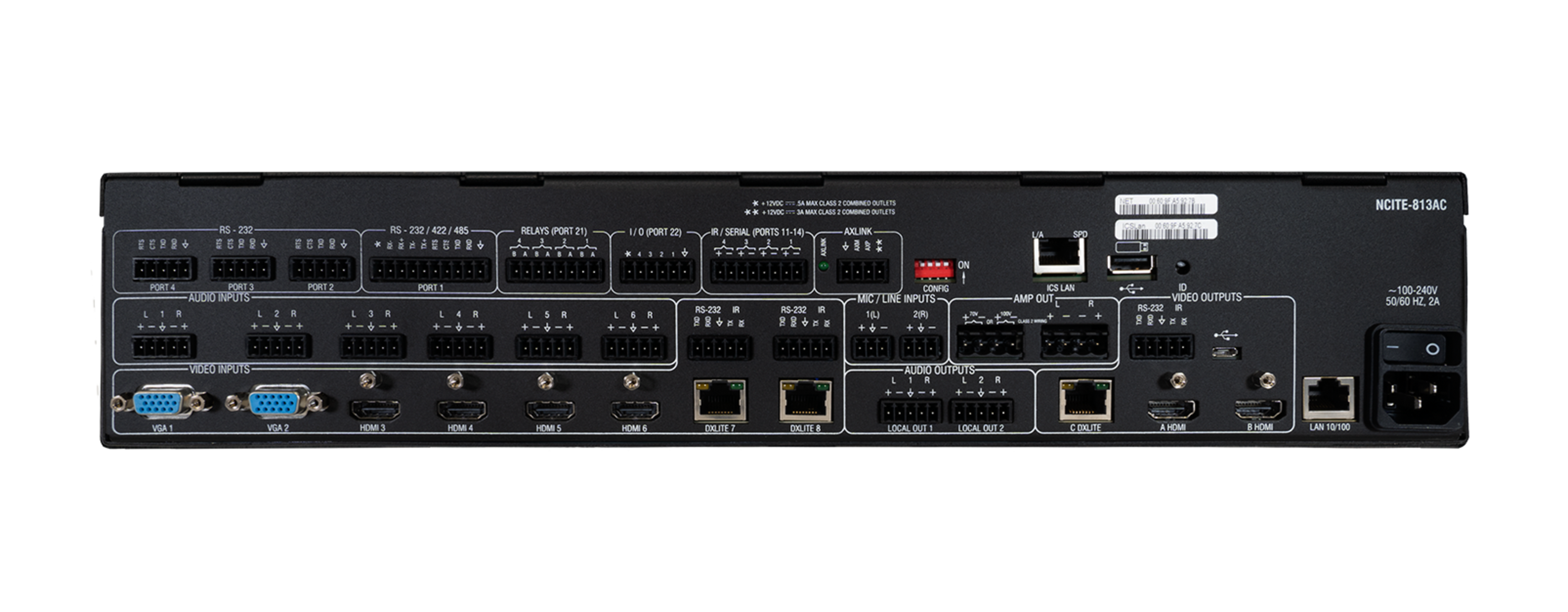 NCITE-813AC | AMX Audio Video Control Systems | English (US)