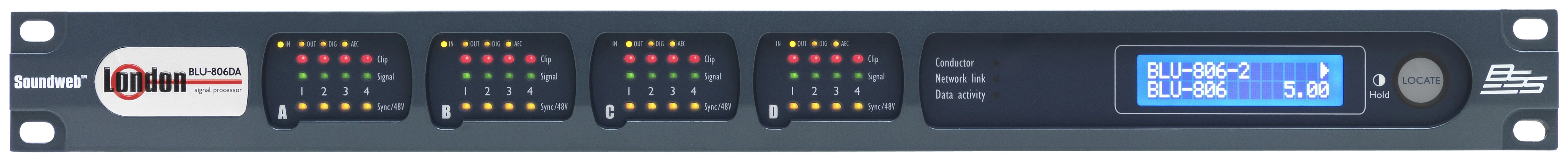 BLU-806DA Dante Network Audio Processor | BSS Networked Audio