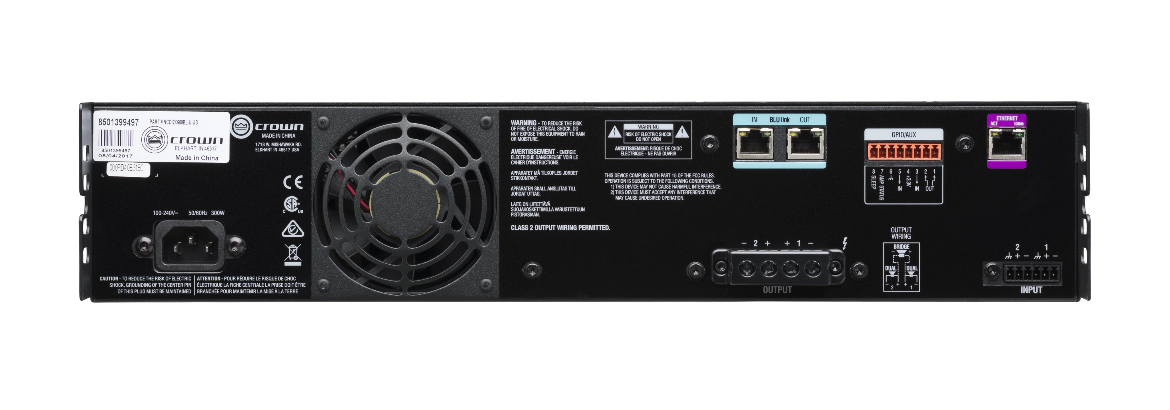 アンプ ( Amcron) Crown CDI 2/600 CDi 2|600BL | Crown Audio - Professional Power Amplifiers | English