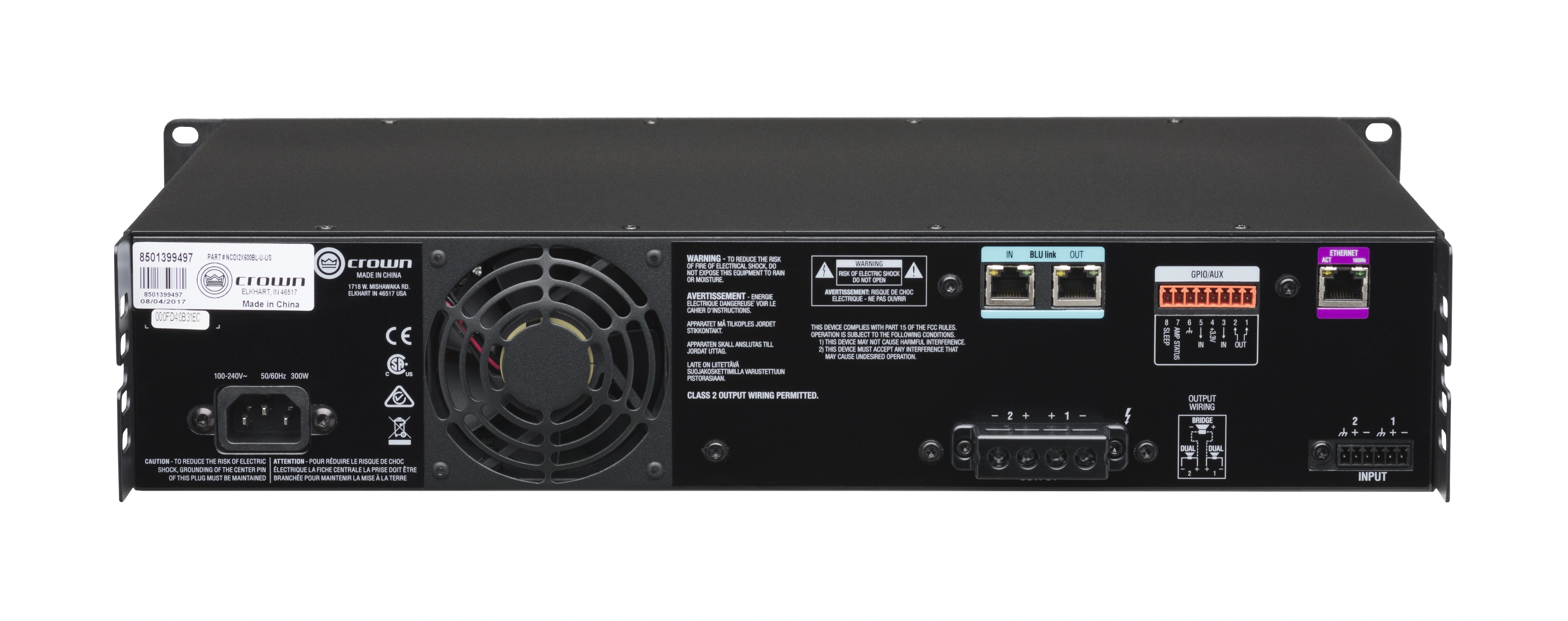 CDi 2|600BL | Crown Audio - Professional Power Amplifiers | English