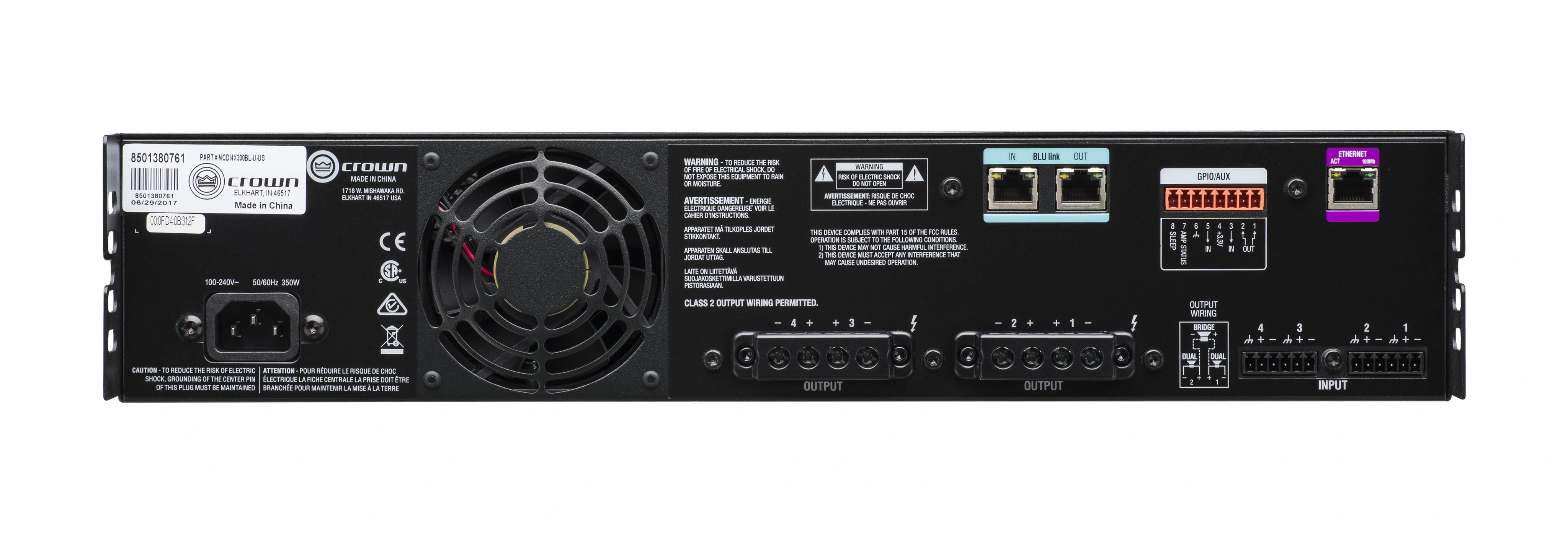 CDi 4|300BL | Crown Audio - Professional Power Amplifiers