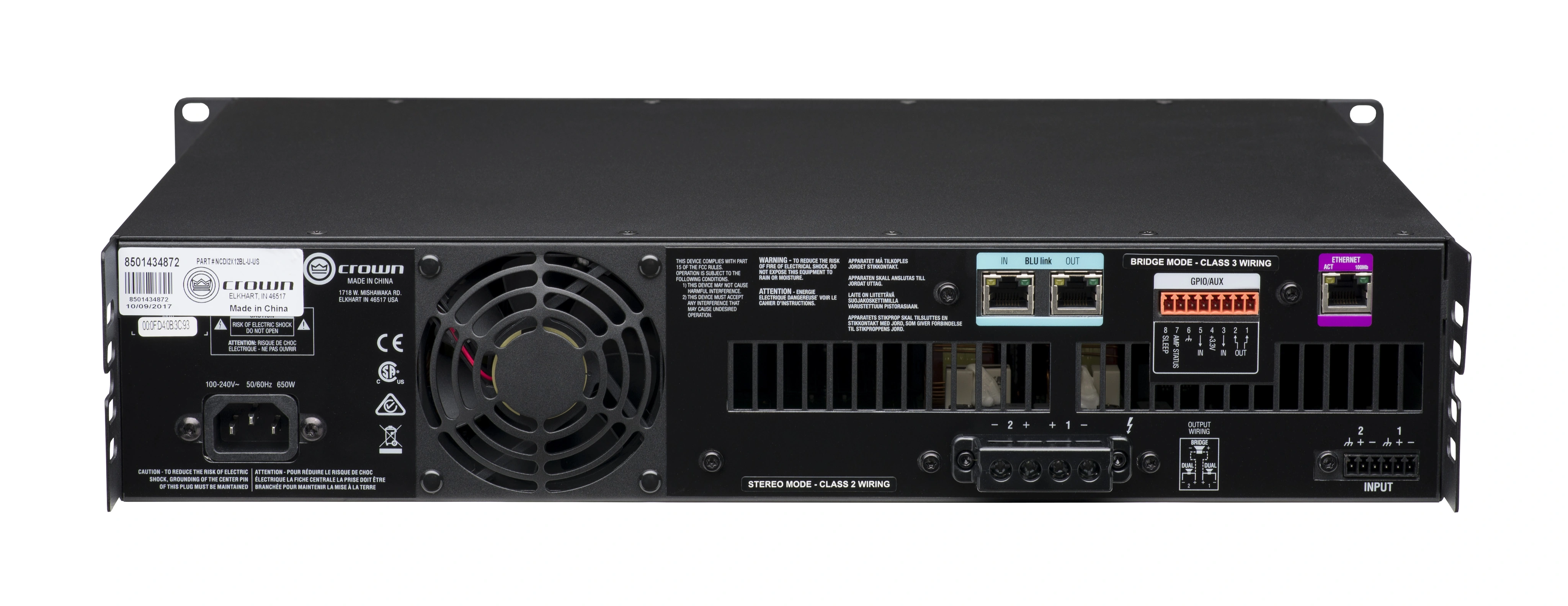 CDi 2|1200BL | Crown Audio - Professional Power Amplifiers | 日本語