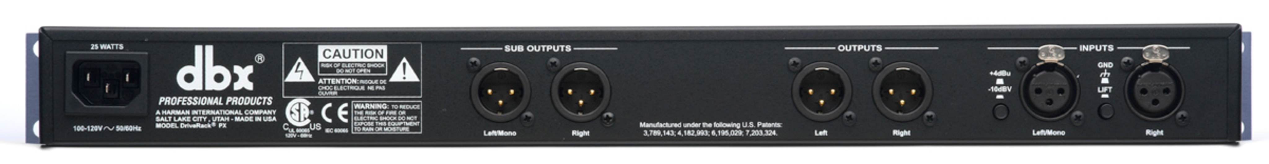 DriveRack PX | dbx Professional Audio | English (US)