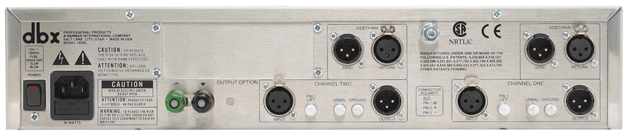 dbx 160SL プロフェッショナルプロダクツ オーディオ機器 160SL | dbx Professional Audio | English (US)