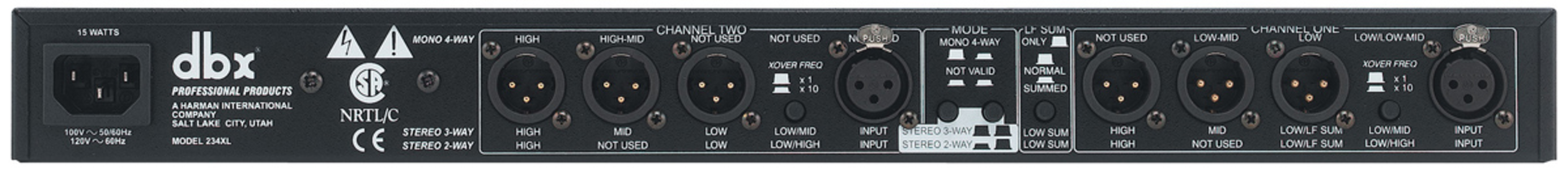 234XL | dbx Professional Audio | English (US)