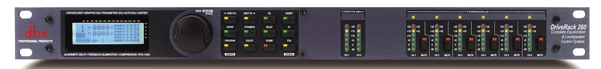 dbx driverack 260 with rta-m reference mic