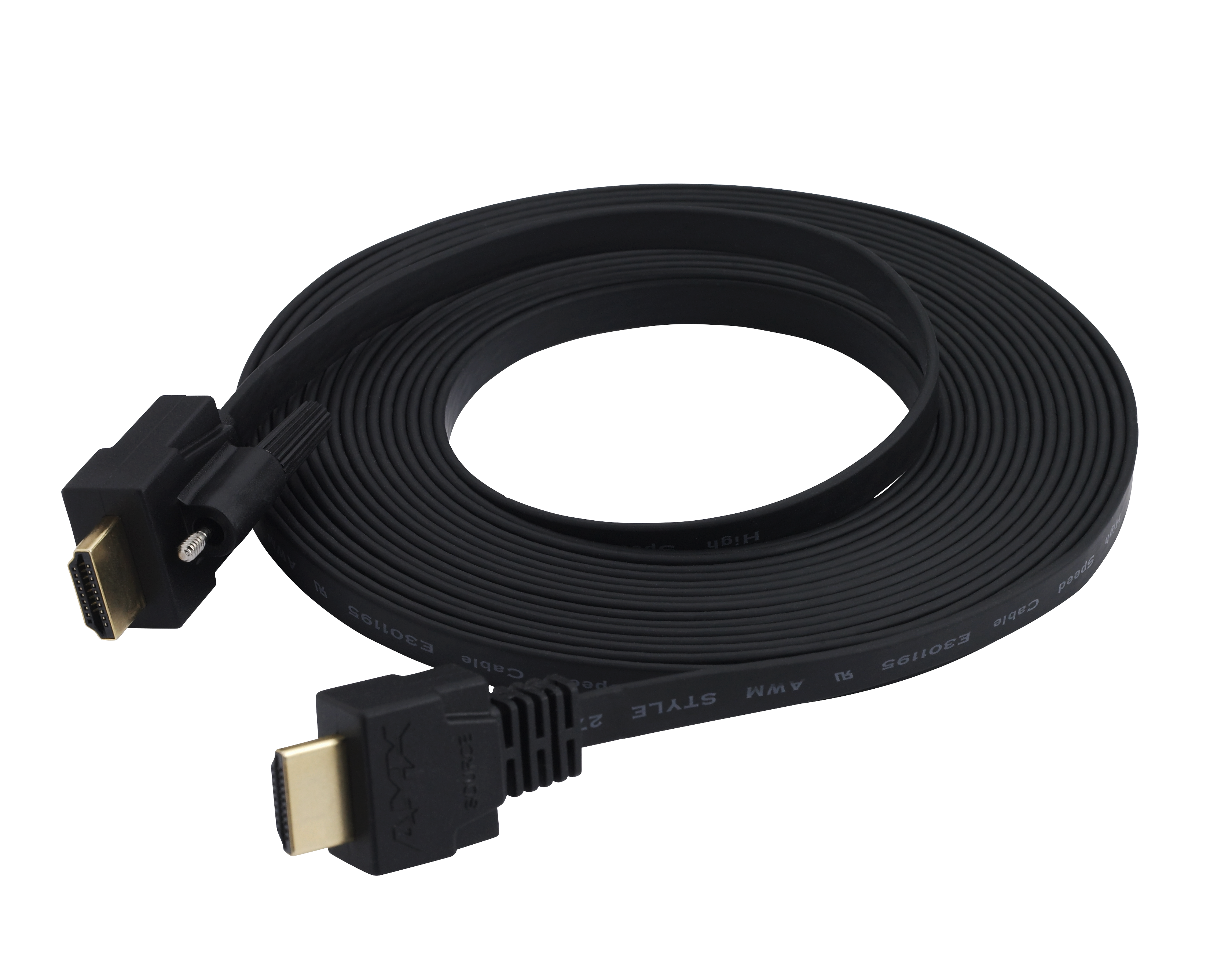 HDMI-FLT-3M-MM - Flat HDMI Interface Cable - Male to Male - 30 AWG
