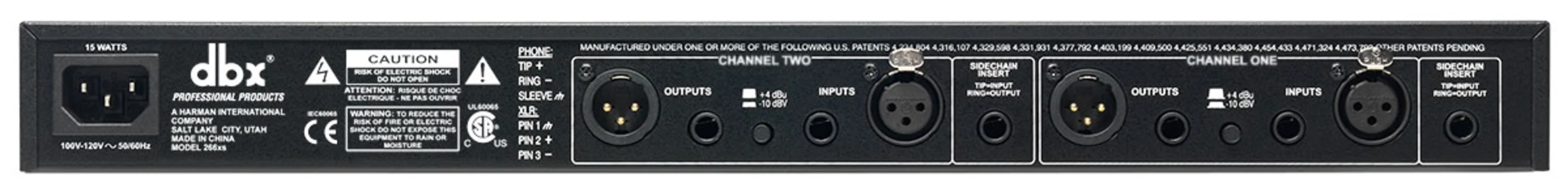 266xs | dbx Professional Audio | English (US)