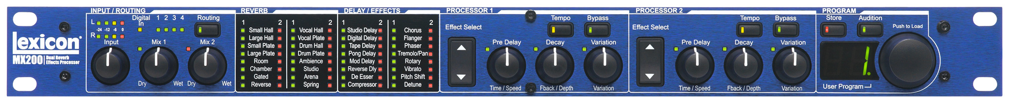 MX200 | Lexicon Pro - Legendary Reverb and Effects | English (US)