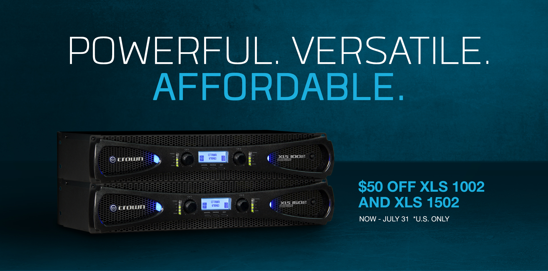 Crown XLS DriveCore 2 Deals (US only)