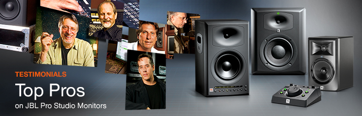 Top Pros Rely On JBL Pro Studio Monitors Banner Image